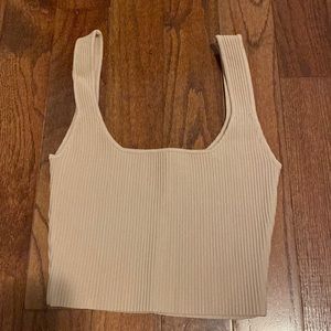 Glassons cropped square neck tank top